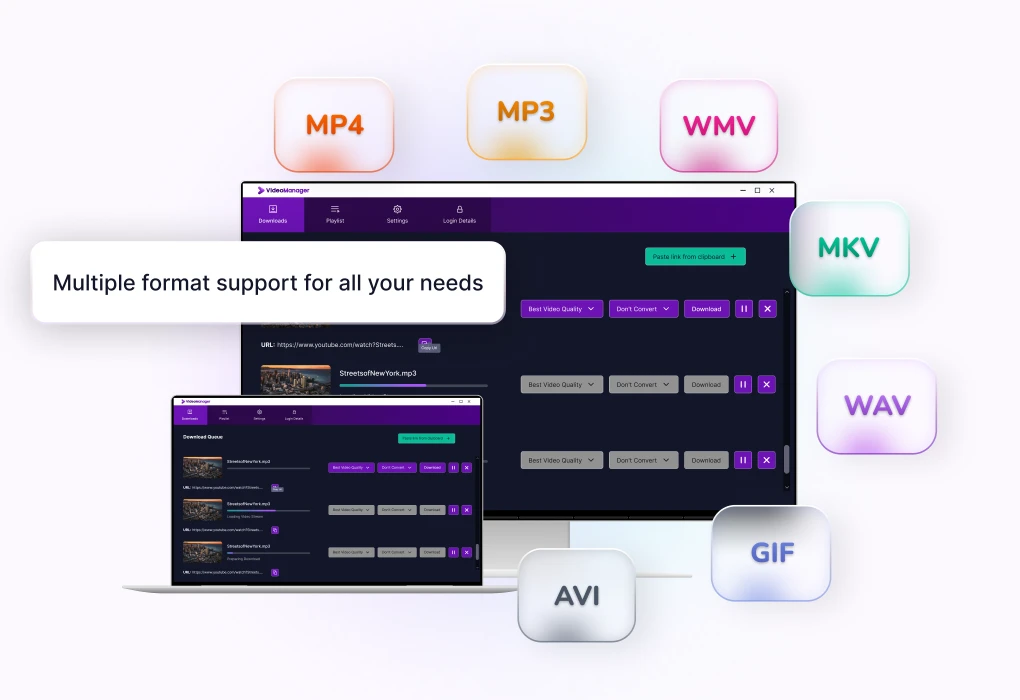 Screenshot of Videomanager