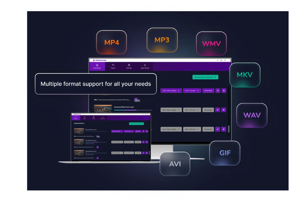 Screenshot of Videomanager